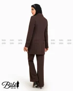 مانتو شلوار فیونا یقه انگلیسی کد 46081