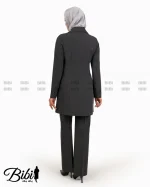 مانتو شلوار فیونا یقه آرشال کد 460145