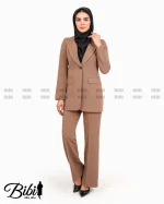 مانتو شلوار فیونا یقه انگلیسی کد 460440