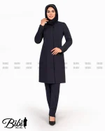 مانتو شلوار فیونا یقه گرد کد 460165