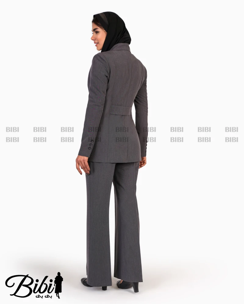 کت و شلوار فیونا یقه خشتی