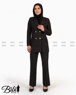 مانتو شلوار فیونا یقه بلیزر کد 3909