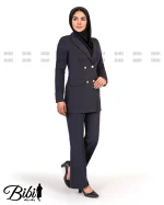 مانتو شلوار فیونا یقه بلیزر کد 3909