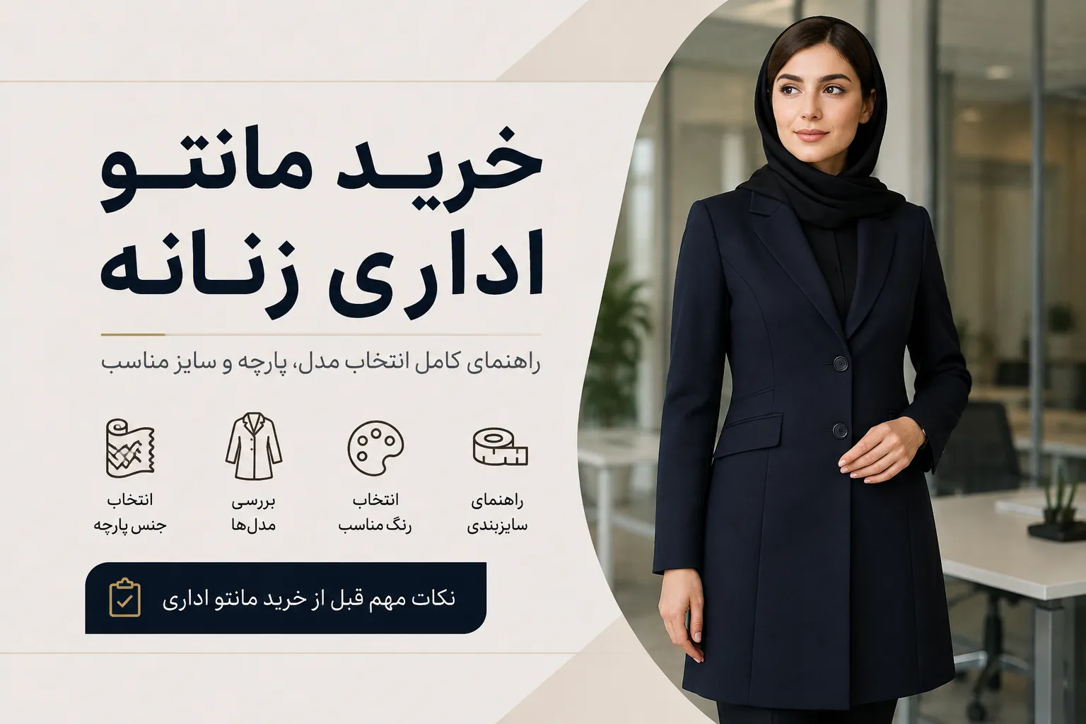 راهنمای خرید مانتو اداری